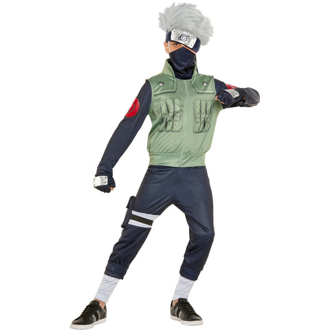 Boys Naruto Shippuden Kakashi Hatake Costume - HalloweenCostumes4U.com - Kids Costumes