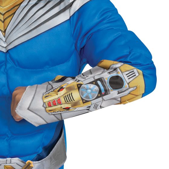 Disfraz clásico musculoso de Power Rangers Cosmic Fury Blue Ranger para niño