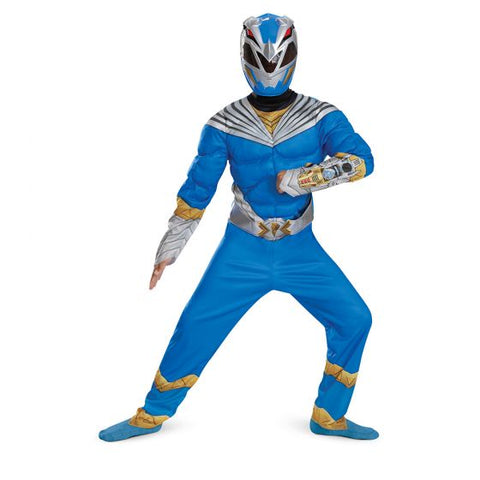 Boys Power Rangers Cosmic Fury Blue Ranger Classic Muscle Costume - HalloweenCostumes4U.com - Kids Costumes