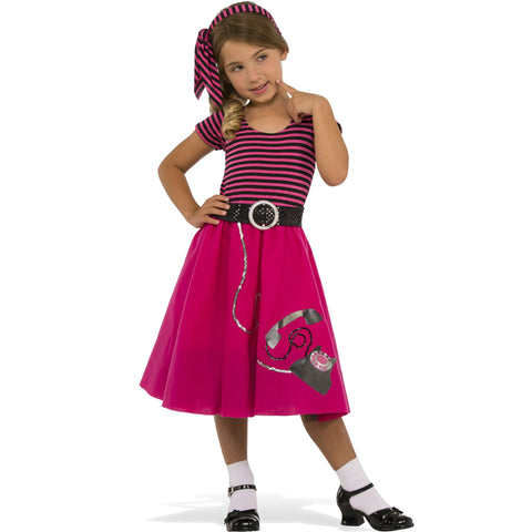 Kids 50's Girl Costume - HalloweenCostumes4U.com - Kids Costumes