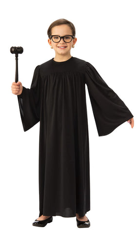 Kids Black Judge Robe Costume - HalloweenCostumes4U.com - Kids Costumes