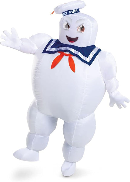 Adults Ghostbusters Staypuft Marshmallow Inflatable Costume - HalloweenCostumes4U.com - Adult Costumes