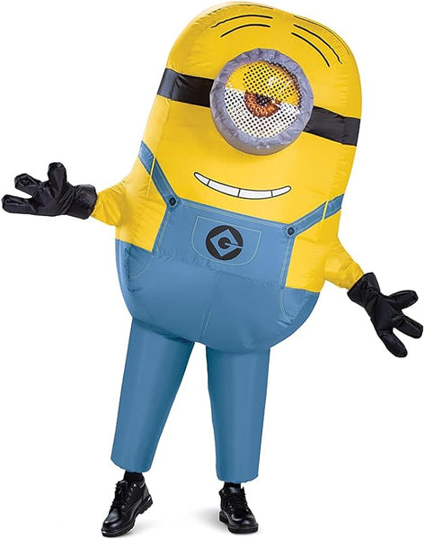 Adults Despicable Me Inflatable Minion Stuart Costume - HalloweenCostumes4U.com - Adult Costumes