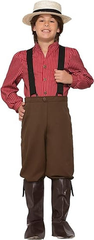 Boys Western Pioneer Villager Costume - HalloweenCostumes4U.com - Kids Costumes