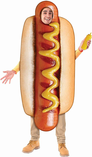 Adults Hot Dog Costume - HalloweenCostumes4U.com - Adult Costumes