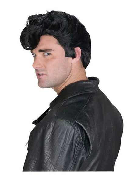 50's Style Black Greaser Costume Wig - HalloweenCostumes4U.com - Costume Props & Accessories