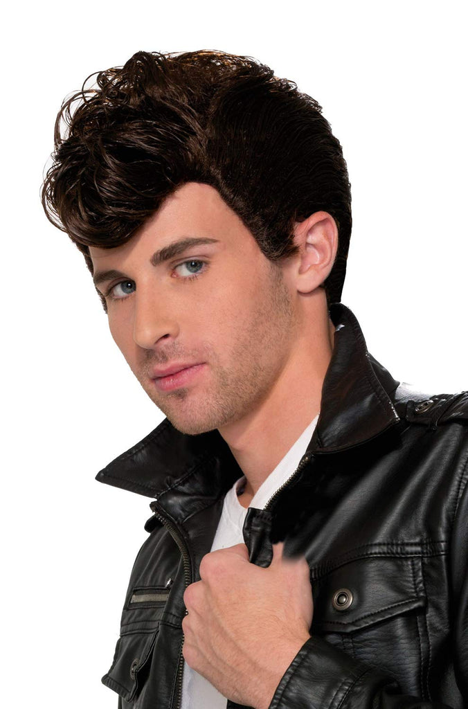 50's Style Brown Greaser Costume Wig - HalloweenCostumes4U.com - Costume Props & Accessories