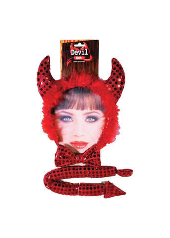 Red Devil Costume Accessory Kit - HalloweenCostumes4U.com - Costume Props & Accessories