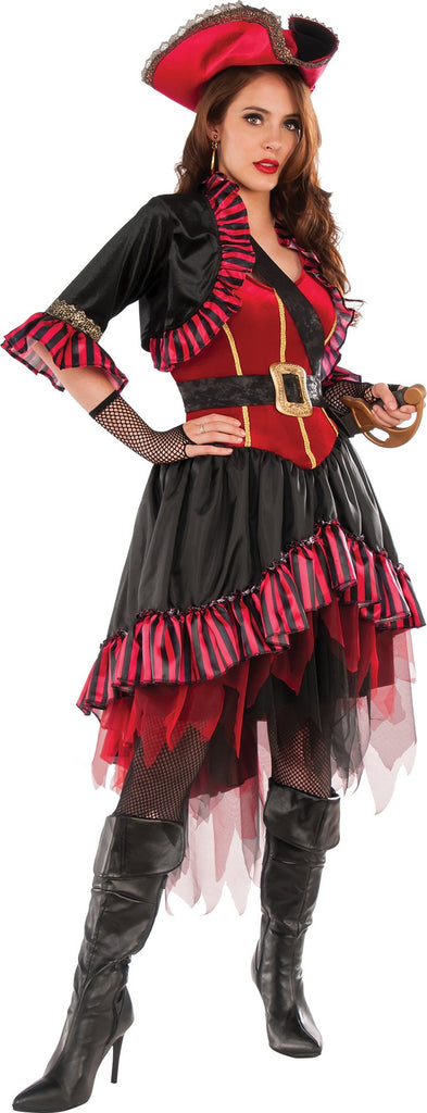 Womens Lady Buccaneer Pirate Costume - HalloweenCostumes4U.com - Adult Costumes