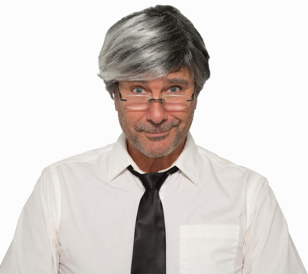 Gray Old Man Costume Wig - HalloweenCostumes4U.com - Costume Props & Accessories