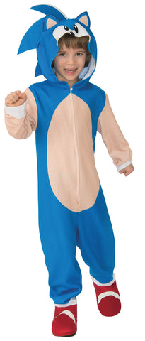 Boys Oversized Sonic Jumpsuit Costume - HalloweenCostumes4U.com - Kids Costumes