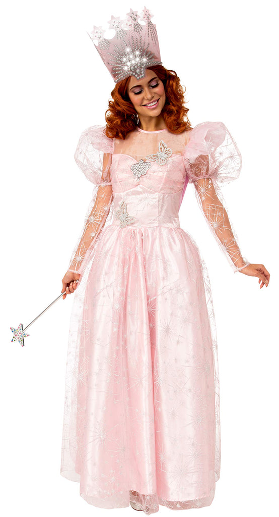 Womens Wizard of Oz Glinda the Good Witch Dress and Tiara Costume - HalloweenCostumes4U.com - Adult Costumes