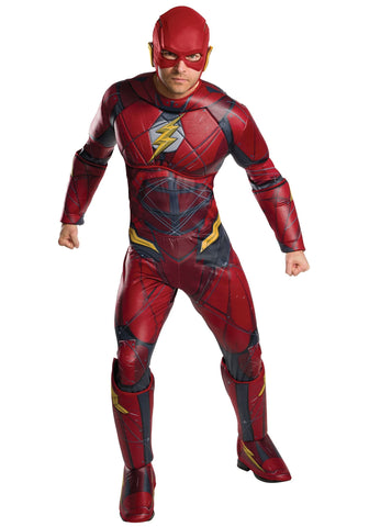 Mens DC Comics Deluxe Flash Costume - HalloweenCostumes4U.com - Adult Costumes