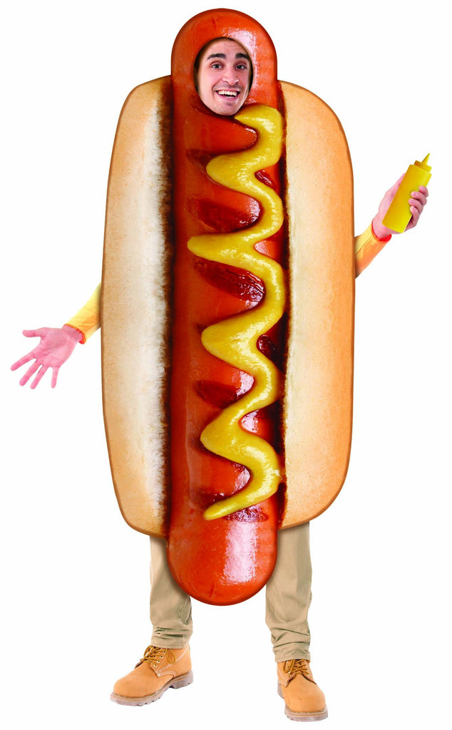 Adults Photo Real Hot Dog Costume - HalloweenCostumes4U.com - Adult Costumes