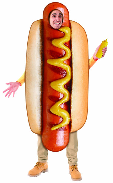 Adults Photo Real Hot Dog Costume - HalloweenCostumes4U.com - Adult Costumes