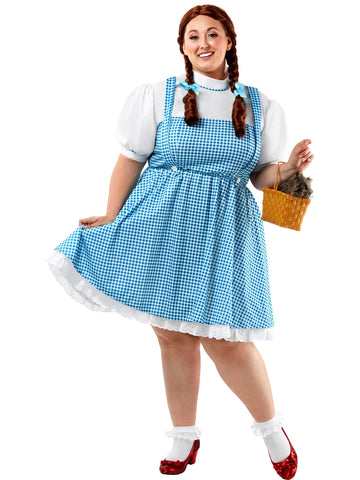 Womens Wizard of Oz Plus Size Dorothy Dress Costume - HalloweenCostumes4U.com - Adult Costumes