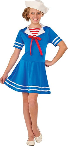 Girls Deluxe Sea Sweetie Sailor Costume - HalloweenCostumes4U.com - Kids Costumes