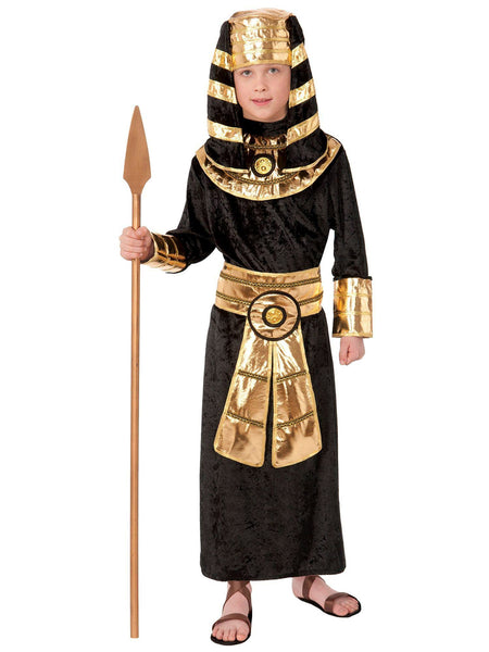 Kids Black Egyptian Pharaoh Costume - HalloweenCostumes4U.com - Kids Costumes