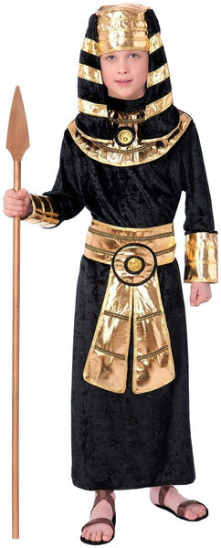 Kids Black Egyptian Pharaoh Costume - HalloweenCostumes4U.com - Kids Costumes