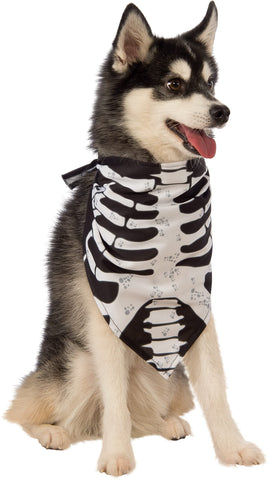 Pets Skeleton Bandana Costume Accessory - HalloweenCostumes4U.com - Pet Costumes & Accessories