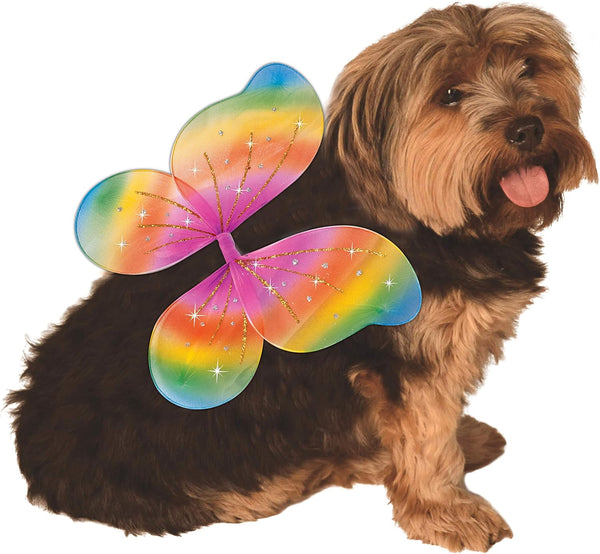 Pets Rainbow Fairy Wings Costume Accessory