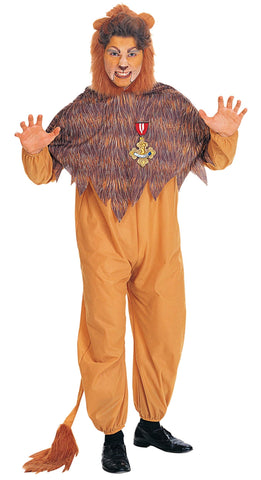 Adults Wizard Of Oz Cowardly Lion Costume - HalloweenCostumes4U.com - Adult Costumes