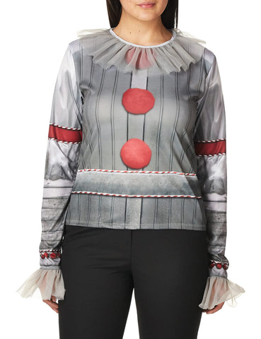 Womens It Pennywise Costume Top - HalloweenCostumes4U.com - Adult Costumes