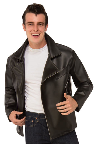 Mens Grease T-Birds Leather Look Costume Jacket - HalloweenCostumes4U.com - Adult Costumes