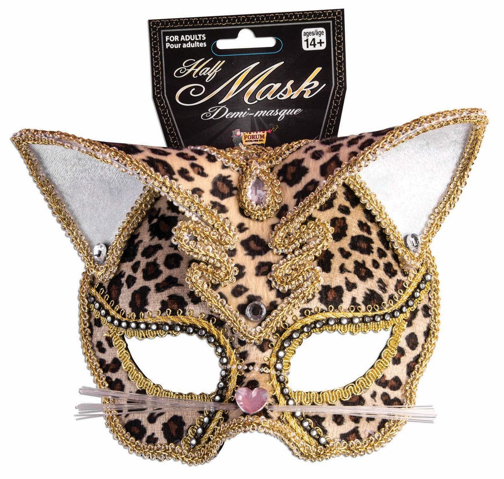 Leopard Face Mask Costume Accessory - HalloweenCostumes4U.com - Costume Props & Accessories