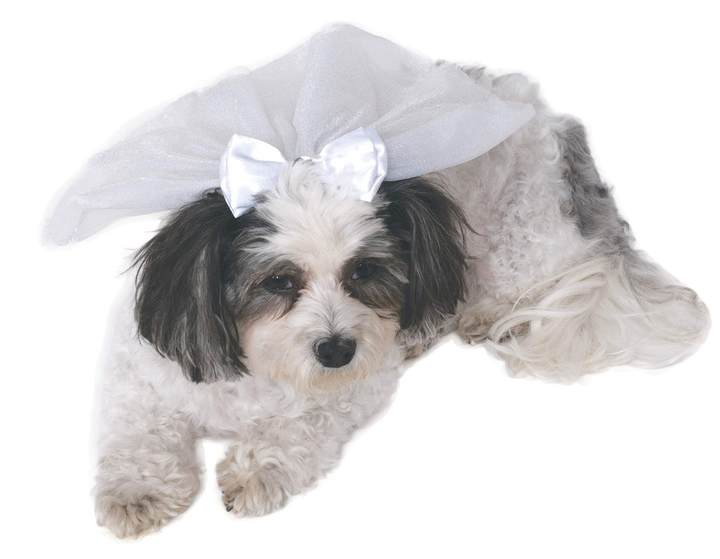 Pets Wedding Veil Costume Accessory - HalloweenCostumes4U.com - Pet Costumes & Accessories