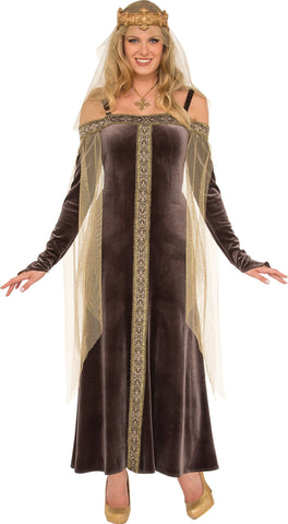 Womens Medieval Lady Grey Costume - HalloweenCostumes4U.com - Adult Costumes