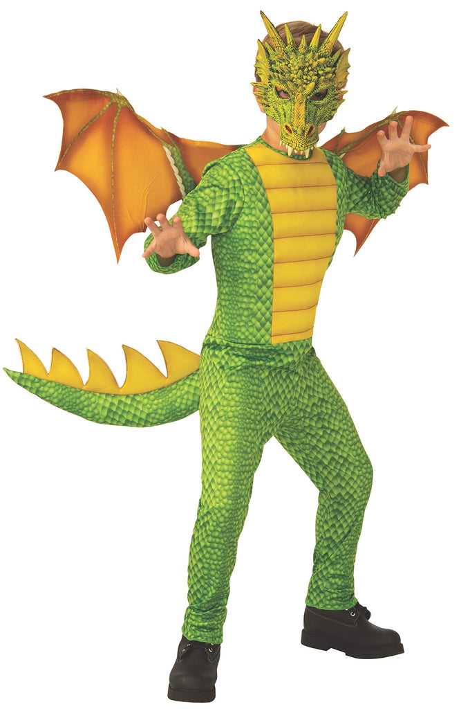 Kids Green Dragon Costume - HalloweenCostumes4U.com - Kids Costumes