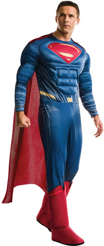 Mens DC Comics Deluxe Superman Costume - HalloweenCostumes4U.com - Adult Costumes