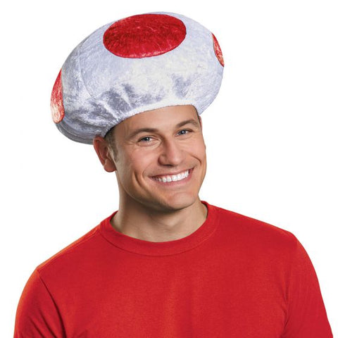 Adults Nintendo Red Mushroom Costume Hat - HalloweenCostumes4U.com - Costume Props & Accessories