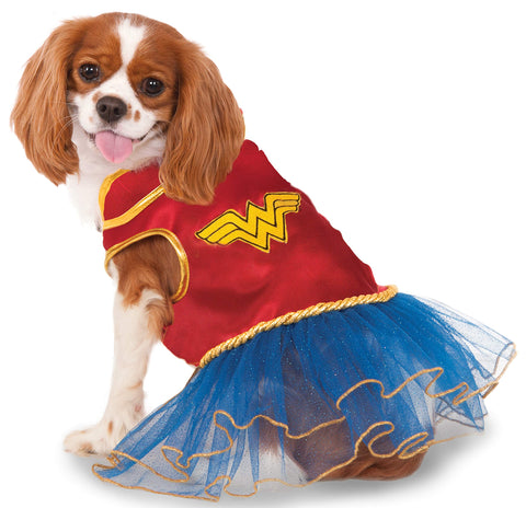 Pets DC Comics Wonder Woman Tutu Dress Costume - HalloweenCostumes4U.com - Pet Costumes & Accessories