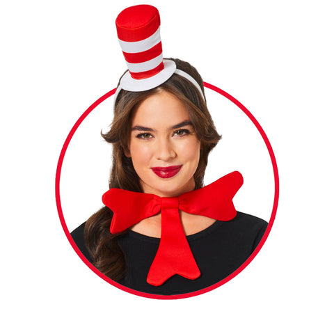 Adults Dr. Seuss Cat In The Hat Accessory Kit - HalloweenCostumes4U.com - Costume Props & Accessories