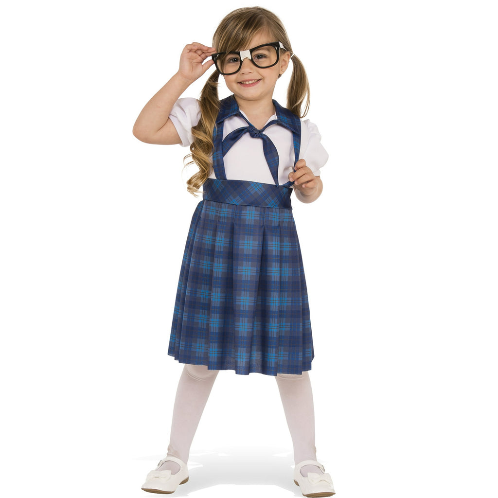 Girls Nerdy School Girl Costume - HalloweenCostumes4U.com - Kids Costumes