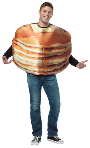 Adults Get Real Stacked Pancakes Costume - HalloweenCostumes4U.com - Adult Costumes