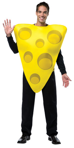 Adults Slice of Cheese Costume - HalloweenCostumes4U.com - Adult Costumes