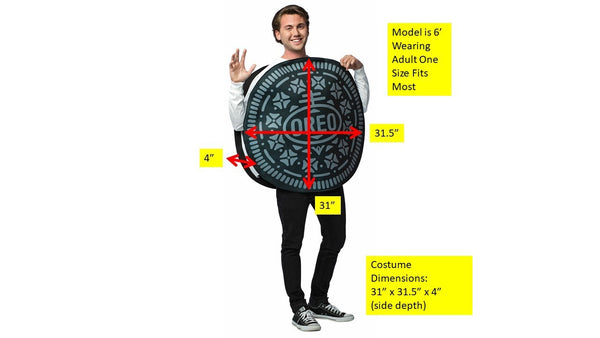 Adults Oreo Cookie Costume - HalloweenCostumes4U.com - Adult Costumes