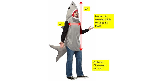 Adults Sand Shark Costume - HalloweenCostumes4U.com - Adult Costumes