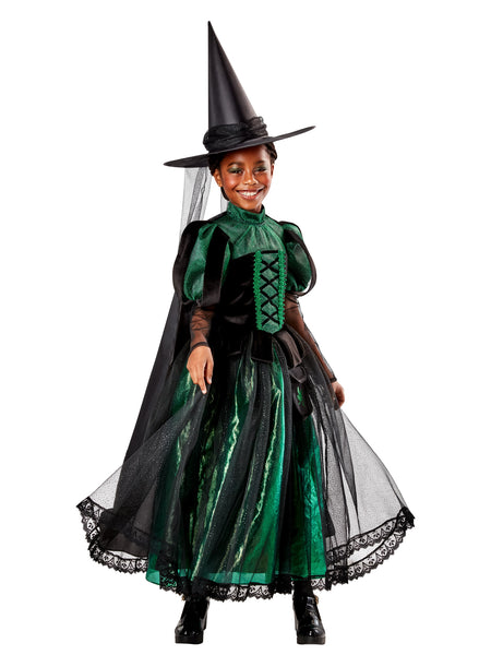 Girls Wizard of Oz Deluxe Wicked Witch Costume