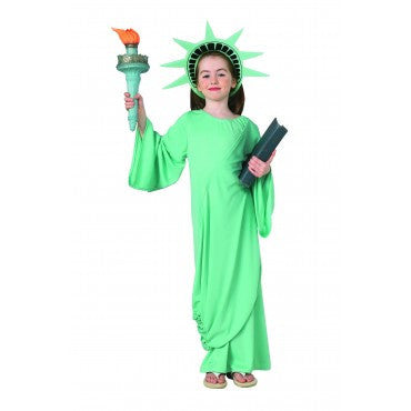 Girls Statue of Liberty Costume - HalloweenCostumes4U.com - Kids Costumes