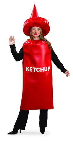 Adults Ketchup Bottle Costume - HalloweenCostumes4U.com - Adult Costumes