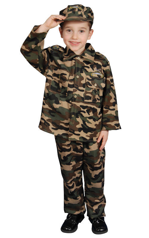 Kids/Toddlers Army Soldier Costume