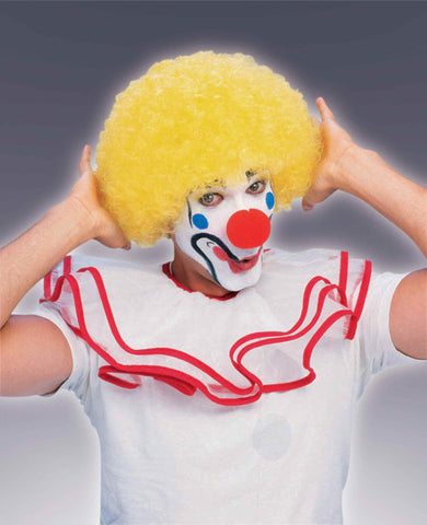 Clown Wigs Yellow Afro Clown Costume Wigs - HalloweenCostumes4U.com - Costume Props & Accessories