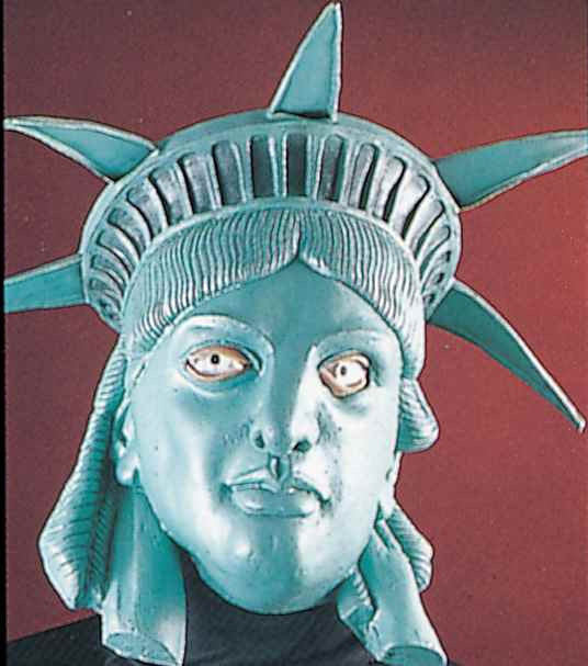 Lady Liberty Halloween Costume Masks - HalloweenCostumes4U.com - Costume Props & Accessories