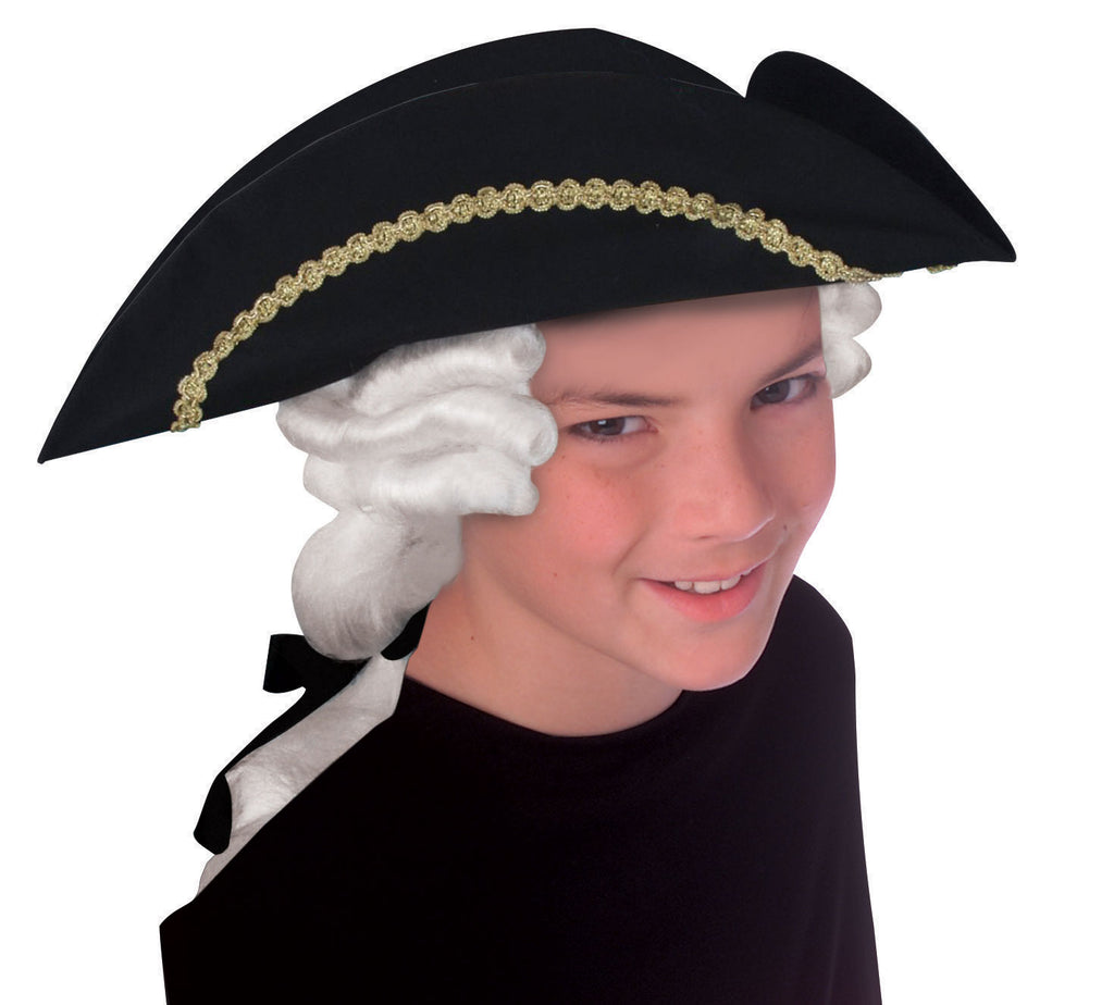 Costume Hats George Washington Hat/Wig Childs - HalloweenCostumes4U.com - Costume Props & Accessories