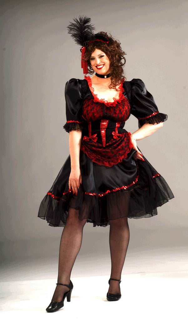 Plus Size Costumes Saloon Girl Halloween Costume Womens - HalloweenCostumes4U.com - Adult Costumes