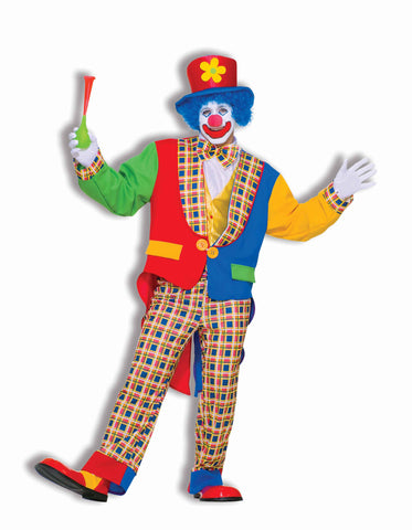 Clown Halloween Costumes Deluxe Clown Costume Adults - HalloweenCostumes4U.com - Costumes